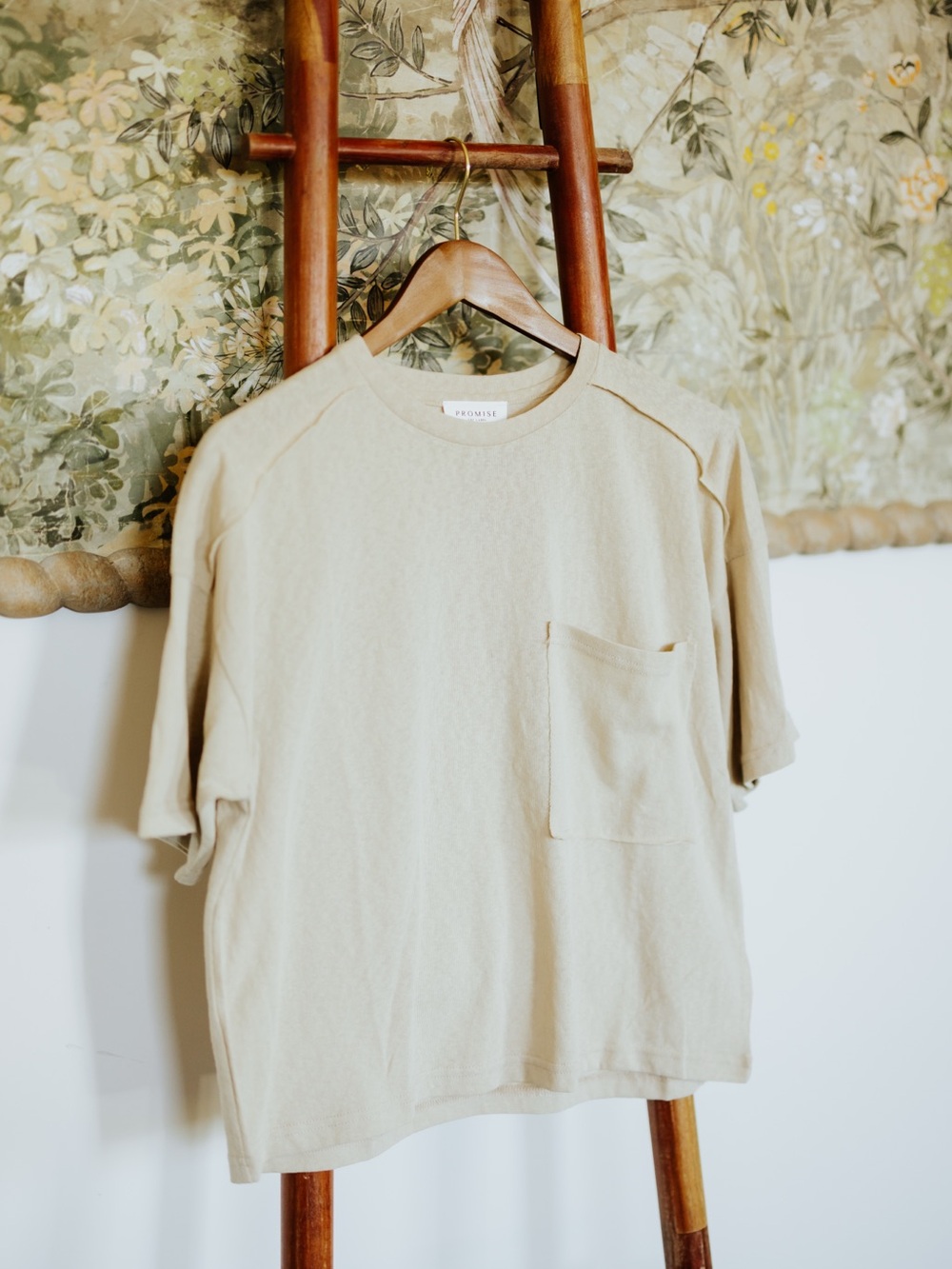 Easy Fit Mineral-Wash Slub Knit Tee NWT - Picture 3 of 3